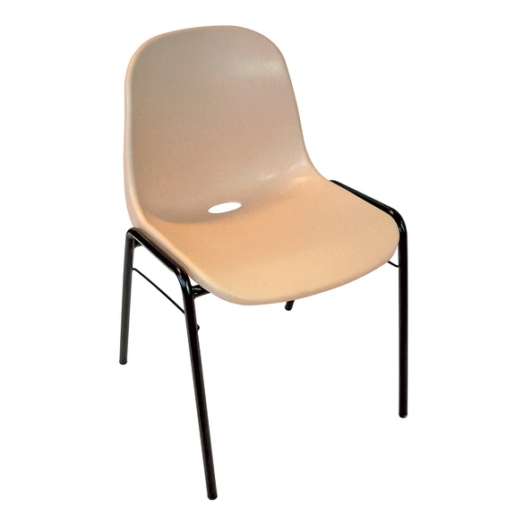 CHAISE COQUE BEIGE ( densité renforcée)