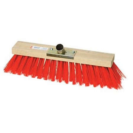 Balai cantonnier pvc rouge - Vignette 2