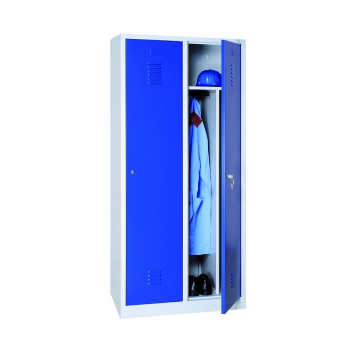 VESTIAIRE SANS PIEDS IS  2 CASES 1800 x 800 x 500 ( gris /bleu)