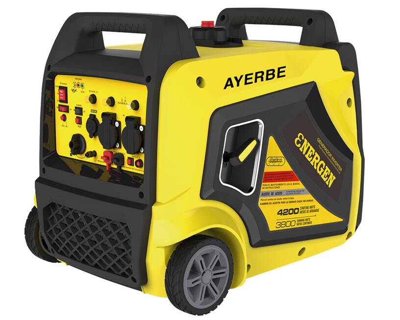 AYERBE ENERGEN 3800 KT INVERT - Groupe électrogène Monophasé sur chariot avec roues avec Inverter